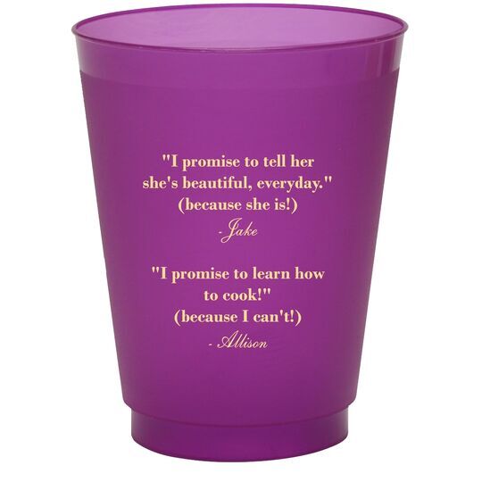 Your Personalized Text Colored Shatterproof Cups